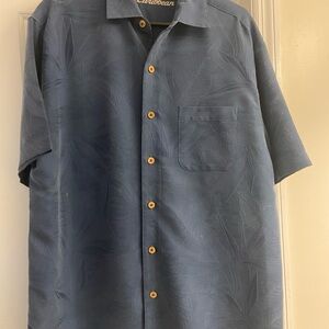 Caribbean Slate Blue Men's Casual Shirt